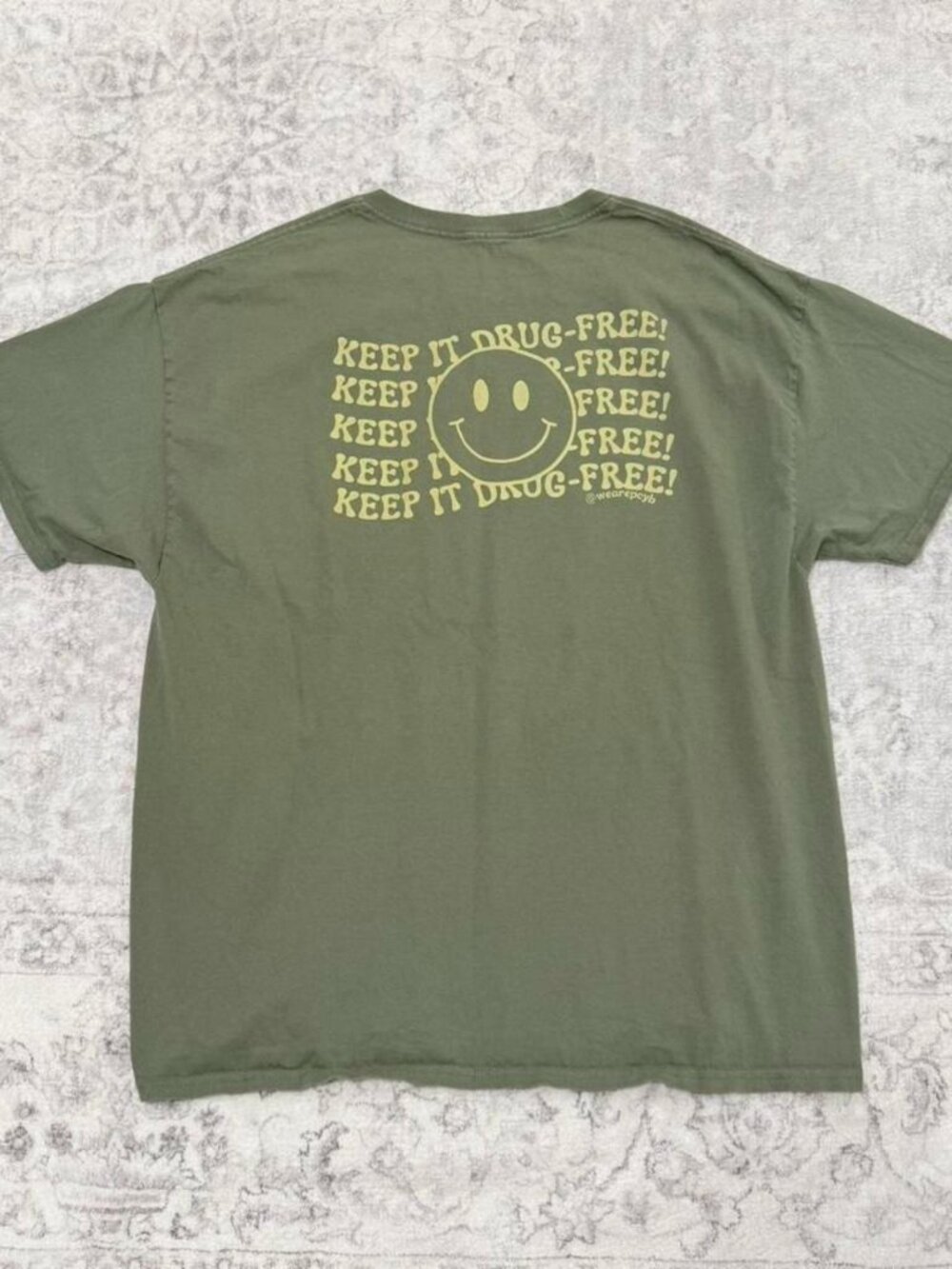 Keep It Drug-Free graphic funny tee shirt